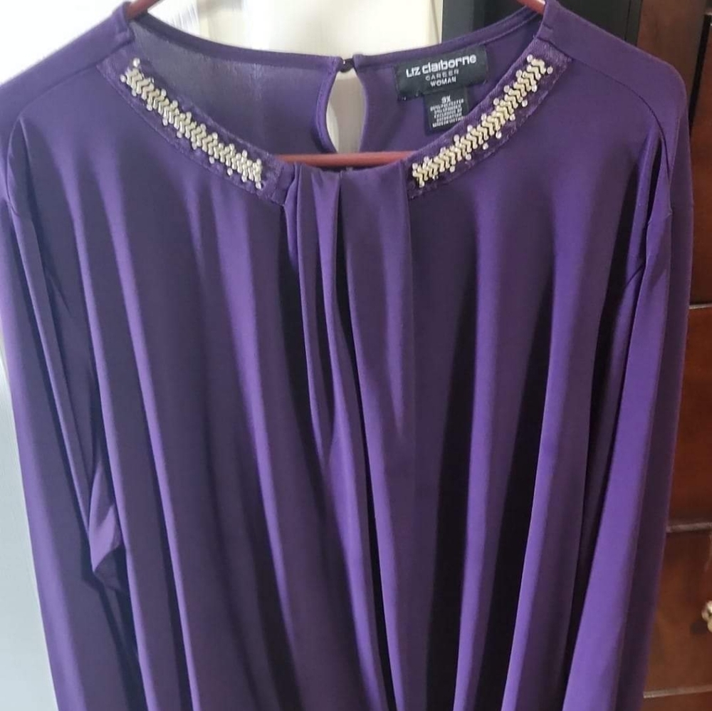 Plus size dress shirt